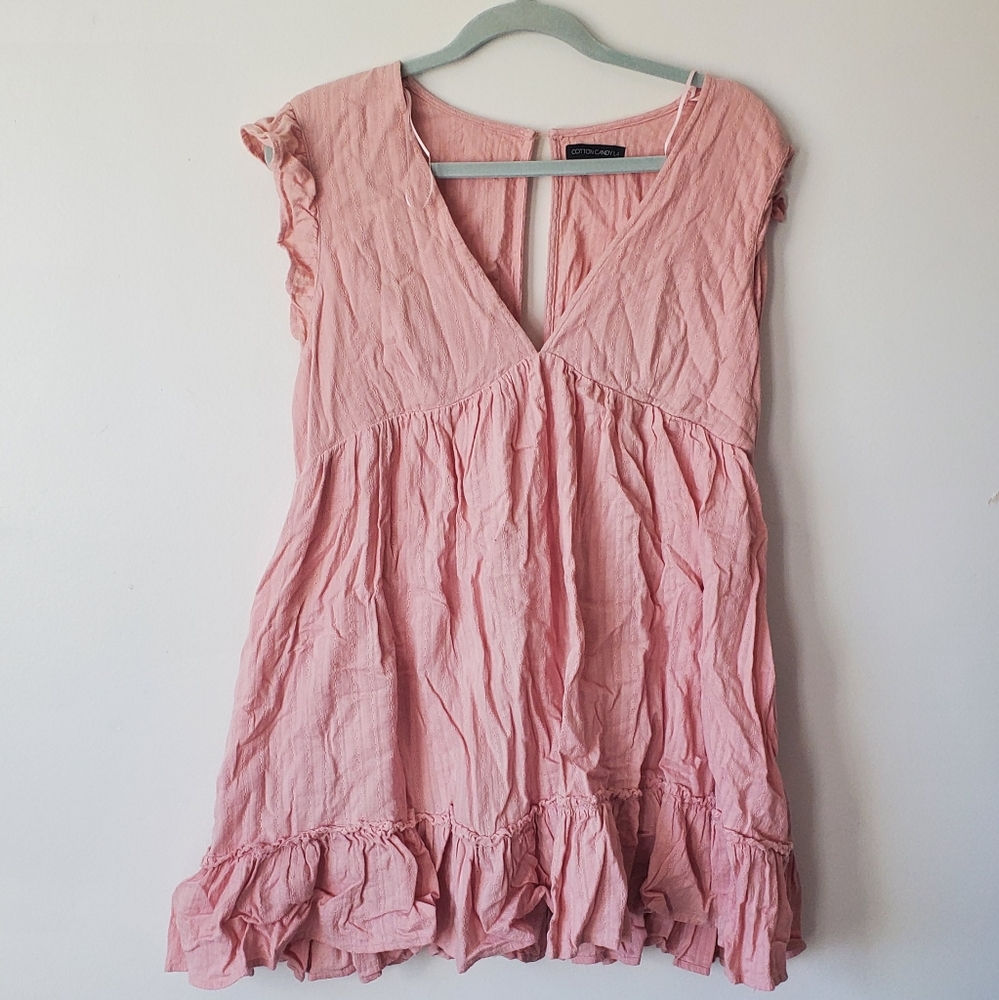 Cotton Candy LA Pink Romper Dress